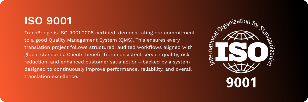 ISO 9001 Certificate